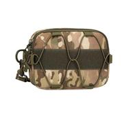 Pochette Tactique Molle Admin, Pochettes Molle pour Gilet Utilitaire EDC, Sac à Double Usage, avec Sangle Arrière à Boucle Molle(Brown)