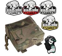 Pochette Tactique Molle Admin, Sac Banane Multifonctionnel pour Sports de Plein Air et Loisirs, Petites Pochettes GP à Usage Général avec Panneau à Boucle pour Gilet, Ceinture, Sac à Dos, Etc.(CP)