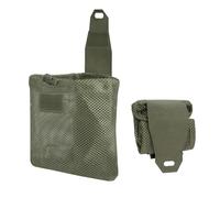 Pochette Tactique Molle Dump,Pochette a Outils de Récupération Tactique Pliable et Enroulable,avec Fermeture a Cordon de Serrage,Systèmes Molle Compatibles pour Activités de Plein Air Tactiques