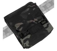 Pochette Tactique Molle GP, Pochette Utilitaire Porte-Quotidien avec Deux Emplacements pour Chargeurs, Petits Porte-Outils, Organisateur, Sac Banane Compact et Polyvalent pour Ceinture Ou Gilet(MCBK)