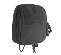 Pochette Tactique Molle Multiusage, Petit Sac Admin Carré à Large Ouverture, pour Lampe, Tourniquet et Accessoires, à Fixer sur Gilet ou Harnais Poitrine(Gray)