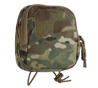 Pochette Tactique Molle Multiusage, Petit Sac Admin Carré à Large Ouverture, pour Lampe, Tourniquet et Accessoires, à Fixer sur Gilet ou Harnais Poitrine(CP)