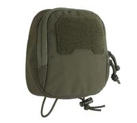 Pochette Tactique Molle Multiusage, Petit Sac Admin Carré à Large Ouverture, pour Lampe, Tourniquet et Accessoires, à Fixer sur Gilet ou Harnais Poitrine(Green)