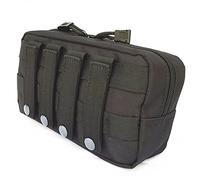 Pochette Tactique Molle,Sac de Ceinture Pouch en Nylon,Pochette Tactique Molle pour Alpinisme Chasse Pêche Randonnée Camping (Noir)