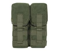 Pochette Tactique pour Chargeur, Étui Tactique pour Balle, Porte-Chargeur Molle Simple/Double, Organisateur de Magazine de Transport pour Chargeur à Rabat pour Entraînement de Tir en Extérieur