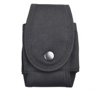 Pochette tactique pour menottes, légère et nylon, fixation facile à la ceinture, fermeture à double bouton pression