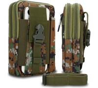 Pochette tactique pour téléphone portable -Molle- Pochette EDC pour Nothing Phone 1 avec bandoulière - Support de téléphone portable Housse militaire Sac banane max. 6.7 pouces