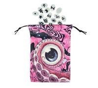 Pochette Tarot | Pochette Rangement Tarot Et Porte-Dés | Accessoires Divination Organisateur pour Bijoux Cristaux Dés Bibelots | Jeu Débutants Adultes Passionnés Divination