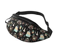 Pochette Telephone Attrape-Rêves De Style Bohème, Fanny Pack Loisir Sac De Taille Portable Bandouliere Sac Homme pour Voyage Camping Vacance