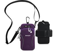 Pochette Telephone Portable 7,0 Pouces Avec Bandoulière, Brassard Telephone Sport Applicable À Course À Pied, Yoga, Jogging Accessoires Pour Iphone 15 Pro/14 Pro Max (Violet)[Pop940170]