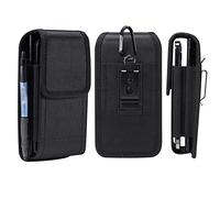 Pochette Téléphone Portable Ceinture Noir, Ceinture Clip Sacoche Etui, 6.9" Vertical Multiples Téléphone Portable Étui à Ceinture Sac Banane Portefeuille Sacoche avec Boucle Crochet de Ceinture Clip