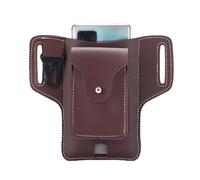 Pochette telephone portable ceinture Petit sac banane vintage en cuir de vache for homme, couleur pure, portefeuille, sac for téléphone portable, mini sac banane, portefeuille, ceinture, porte-monnaie