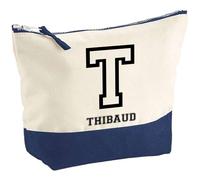 Pochette Thibaud Lettre Sport | Grand Format | Idée Cadeau Prénom Style Basket Université Anniversaire Oncle Parrain Beau Papa Collègue Départ Retraite Noël