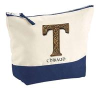 Pochette Thibaud Lettre Viking | Grand Format | Idée Cadeau Prénom Motard Jeux de Rôle Vidéo Anniversaire Oncle Parrain Beau Papa Collègue Départ Retraite Noël