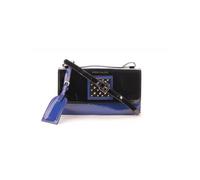 Pochette - Thierry Mugler - Lys 4 - Noir/Bleu électrique - Effet vernis - Porté bandoulière