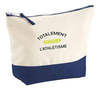 Pochette Totalement Accro à l’athlétisme | Pouch | Idée Trousse Toilette Maquillage Cadeau Anniversaire Fête Original Famille Travail Départ Collègue Retraite