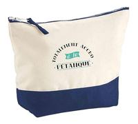 Pochette Totalement Accro à la pétanque | Pouch | Idée Trousse Toilette Maquillage Cadeau Anniversaire Fête Original Famille Travail Départ Collègue Retraite
