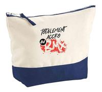 Pochette Totalement Accro au BMX | Pouch | Idée Trousse Toilette Maquillage Cadeau Anniversaire Fête Original Famille Travail Départ Collègue Retraite