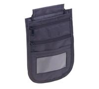 Pochette tour-de-cou unisexe à protection RFID et 4 compartiments - Noir XCase