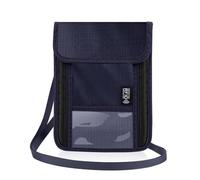 Pochette Tour de Cou Voyage avec Bloqueur RFID Porte Passeport Portefeuilles Telephone Portable Portedocuments pour Homme Femme Pochette Secrète Imperméable avec 4 Compartiments et 10 Fentes(Bleu)