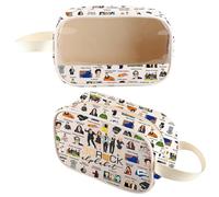 Pochette transparente à fermeture éclair Liz Lemon Lover, 30 Rbag