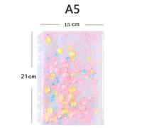 Pochette Transparente En Pvc A5 A6 Pour Dossiers, Pochettes Roses Et Brillantes, Sac À Fermeture Éclair, Sacs De Rangement Pour Agenda, Fournitures Kawaii