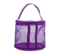 Pochette Tricot Portable Maille pour vue Fenêtre pour violet | Couleur tendre, compact 13cm haut, organise crochets et ciseaux, protection contre poussière( purple small size)