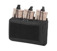 Pochette Triple Mag Dessus Ouvert, Pochette Tactique Porte Chargeur Molle en Nylon 600D Sac à Outil Militaire avec 3 Trous de Drainage et 4 Bretelles pour Magazines 223/5.56 et Pistol Mag Pouch