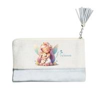 Pochette Trousse de Maquillage Taperso Argent avec Motif fee Lapin Personnalisable