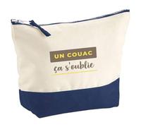 Pochette Un Couac Ca Soublie - Pouch - Idée Pochette Rangement Cadeau Anniversaire Fête Original Famille Travail Départ Collègue Retraite Noël. - Marron&Jaune - 4