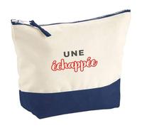 Pochette Une Echappee - Pouch - Idée Pochette Rangement Cadeau Anniversaire Fête Original Famille Travail Départ Collègue Retraite Noël. - Gris&Rouge - 2