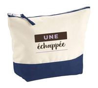 Pochette Une Echappee - Pouch - Idée Pochette Rangement Cadeau Anniversaire Fête Original Famille Travail Départ Collègue Retraite Noël. - Marron&Violet - 4