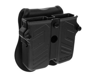 Pochette universelle double pour petits chargeurs avec ailette Cytac - Black