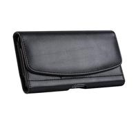 Pochette universelle en cuir imperméable avec clip de ceinture, résistant à l'usure style horizontal sac de téléphone, XXL