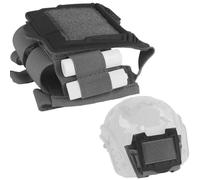 Pochette Universelle pour Casque pour Boîtier De Batterie avec Sangles Élastiques Passants Latéraux Fermeture Auto-agrippante Housse Tactique Accessoires Contrepoids Sac(Gray)