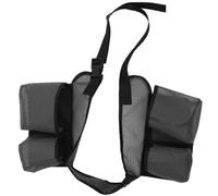 Pochette Utilitaire de Ceinture pour Outils, Légère, Noire, Oxford | Accès Rapide aux Poches, Réduit la Charge, Réglage pour Tour de Taille, Usage Travail et Voyage