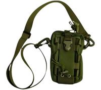 Pochette Utilitaire EDC avec Porte-Bouteille, système de Fixation et Support téléphone, Sac Gadget imperméable avec bandoulière, pour randonnée, Camping, Voyage et activités Outdoor