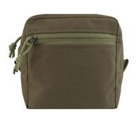 Pochette Utilitaire Molle GP, Pochette de Rangement Polyvalente avec Poche Zippée Avant, Intérieur Hook-and-Loop, pour Ceinture Gilet et Sac(Green)