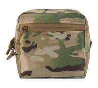 Pochette Utilitaire Molle GP, Pochette de Rangement Polyvalente avec Poche Zippée Avant, Intérieur Hook-and-Loop, pour Ceinture Gilet et Sac(CP)