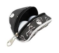 Pochette Utilitaire pour Balle de Golf, Motif tête de Mort, Sac de Rangement pour Tee de Golf, Pochette de Transport, Accessoires de Sport pour Homme, Permet de 2 balles et 1 Tee