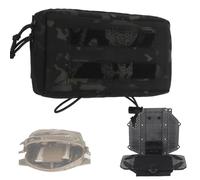Pochette Utilitaire Tactique Molle GP avec Support Téléphone Pliable | Planche de Navigation, Grand Sac Admin for Ceinture et Gilet, Porte-Bloc Hook Loop Téléphones jusqu’15 x 8 cm