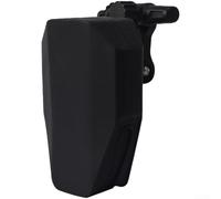 Pochette Vélo Ajustable Silicone 147g Léger Compact | Silicone imperméable, zip scellé, protection pluie et pour poussière, 12,4x8,1x4,6cm, vert jaune noir(Black)