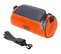 Pochette Vélo Étanche avec Accès pour téléphone pour Navigation | Tissu Oxford impermÃ©able, protection pluie, fenÃªtre tactile pour tpu, accÃ¨s pour tÃ©lÃ©phone ouvrir(Orange)