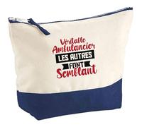 Pochette Véritable ambulancier Les Autres Font Semblant | Pouch | Idée Trousse Toilette Maquillage Cadeau Anniversaire Fête Original Famille Travail Départ Collègue Retraite