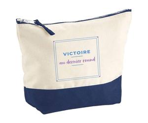 Pochette Victoire au Dernier Round - Pouch - Idée Pochette Rangement Cadeau Anniversaire Fête Original Famille Travail Départ Collègue Retraite Noël. - Bleu&Violet - 3