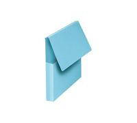 Oxford Chemises à poche Carte Kraft 24 x 32 cm Bleu pastel - Lot de 10