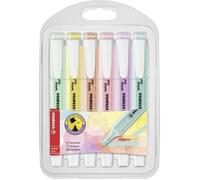 Pochette X 6 Stabilo Swing Cool Pastel - Menthe À L'eau + Crème De Jaune + Teint De Pêche + Soupçon De Rose + Brume De Lilas + Touch