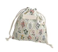 Pochettes à cordon de serrage à motif floral japonais pour cosmétiques et accessoires, sac de rangement tendance à motif floral, sac de rangement pour écouteurs, F, Beauté de masse