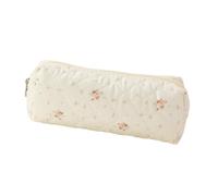 Pochettes à crayons imprimées avec fermetures éclair lisses - Organisateurs de crayons pour enfants - Sac de papeterie pour l'école - Sac à stylos, Fond blanc Flo