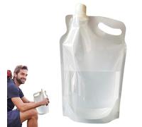 Pochettes à eau - Conteneurs transparents pliables pour bouteille d'eau de voyage, sacs d'hydratation réutilisables | Pour vélo, randonnée, sport, course à pied, cyclisme avec tuyau isotherme pour ski